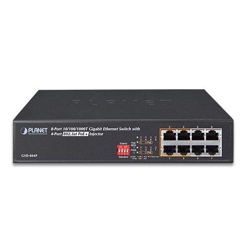 カメラ PLANET プラネット GSD-804P スイッチングハブ Amazon.co.jp: 【国内正規品】PLANET GSD-804P 4ポート802.3at PoE +